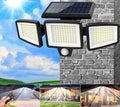 Ultra-Bright 210LED Solar Security Light With 3 Adjustable Heads & Motion Sensor