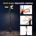 Rechargeable camping lantern with stand