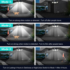 Ultra-Bright 210LED Solar Security Light With 3 Adjustable Heads & Motion Sensor